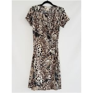 Studio West Apparel Animal Print Wrap Dress